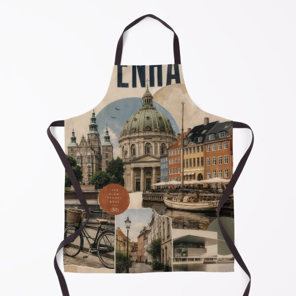 Item preview, Wall Art - Postcard - Copenhagen Travel Poster | Vintage Scandinavian City Collage Wall Art designed and sold by ForeverPrintsOK.
