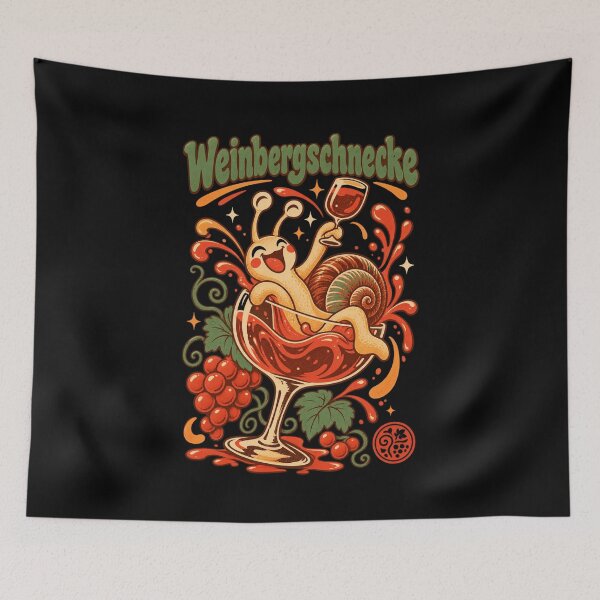 Item preview, Wine, vineyard snail, red wine, white wine designed and sold by LuminOrb.