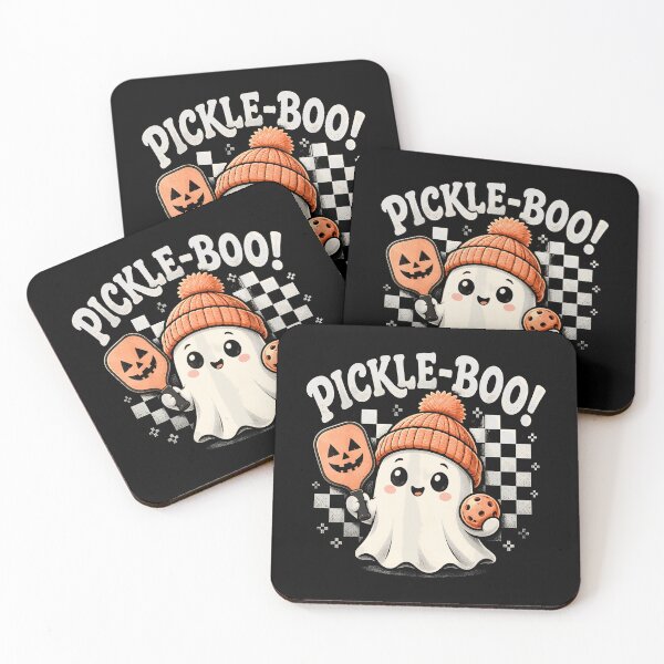 Item preview, Spooky Dink Pickle Boo Ghost Halloween Pickleball Player designed and sold by ZariahNey.