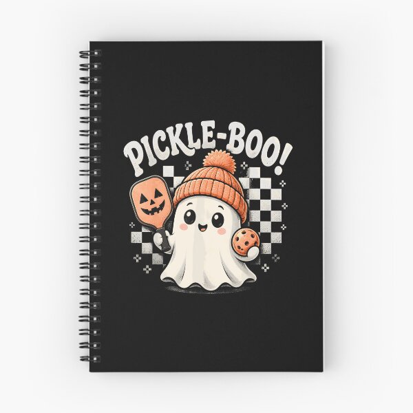 Item preview, Spooky Dink Pickle Boo Ghost Halloween Pickleball Player designed and sold by ZariahNey.