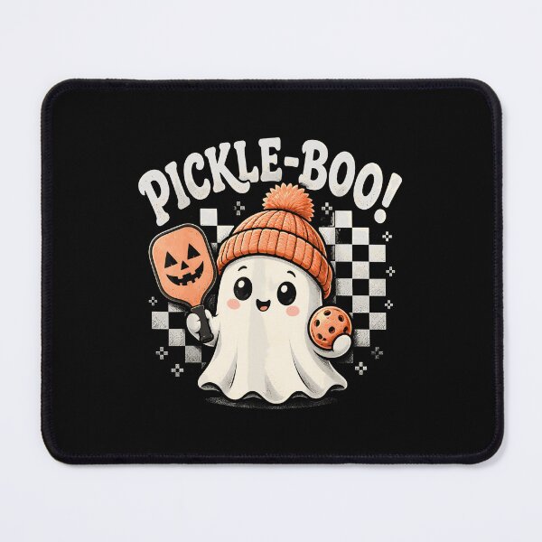 Item preview, Spooky Dink Pickle Boo Ghost Halloween Pickleball Player designed and sold by ZariahNey.