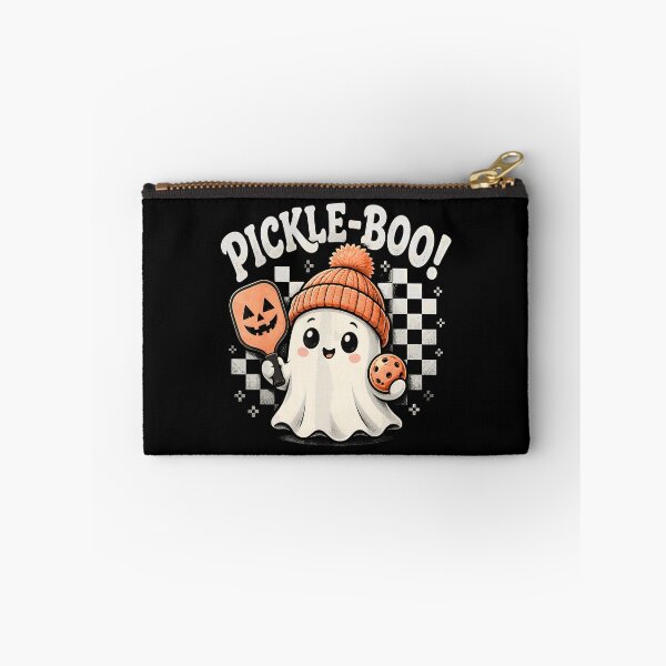 Item preview, Spooky Dink Pickle Boo Ghost Halloween Pickleball Player designed and sold by ZariahNey.