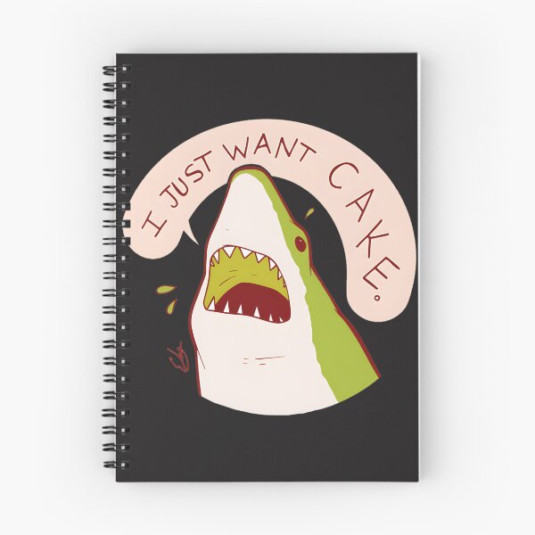 Item preview, Funny Cake Shark Illustration - Cute Shark Craving Cake Design designed and sold by Nishant Turekar.