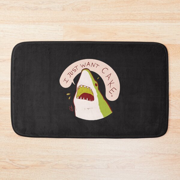 Item preview, Funny Cake Shark Illustration - Cute Shark Craving Cake Design designed and sold by Nishant Turekar.