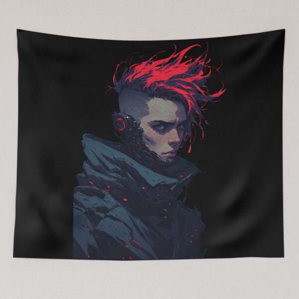 Item preview, Cyberpunk Rebel Portrait Edgy Sci-Fi Character designed and sold by UrbanPrts.