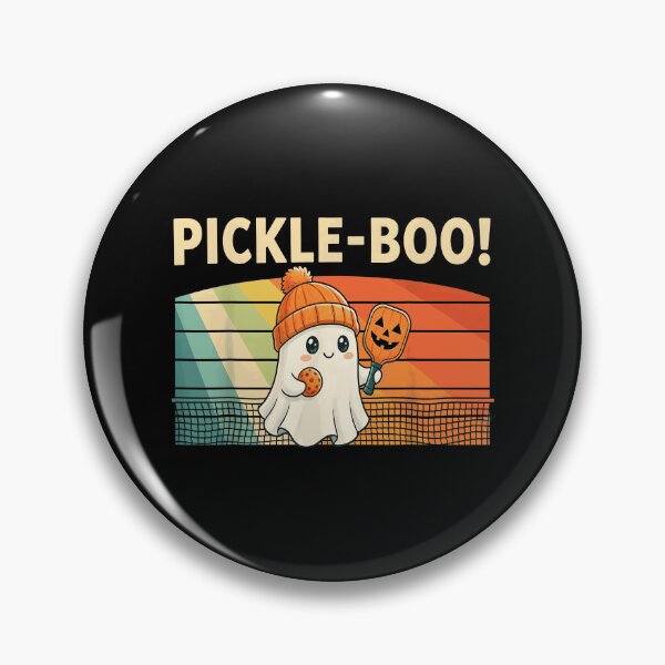 Item preview, Spooky Dink Pickle Boo Ghost Halloween Pickleball Player designed and sold by ZariahNey.