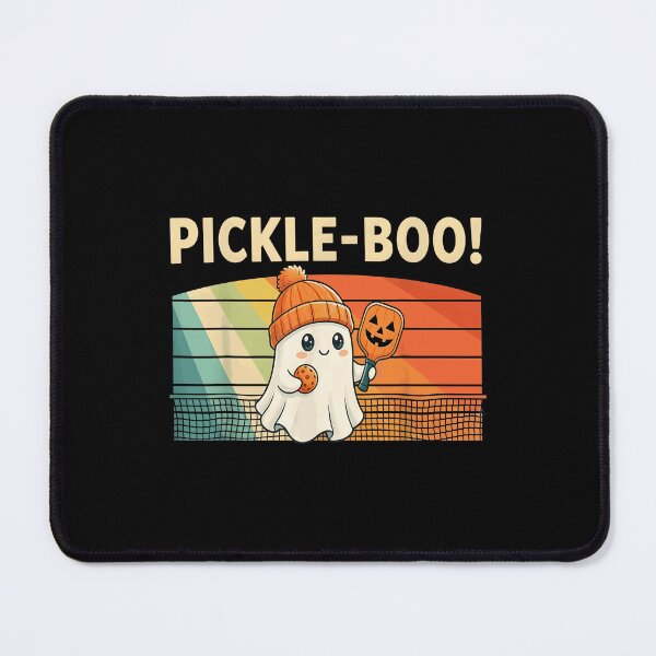 Item preview, Spooky Dink Pickle Boo Ghost Halloween Pickleball Player designed and sold by ZariahNey.