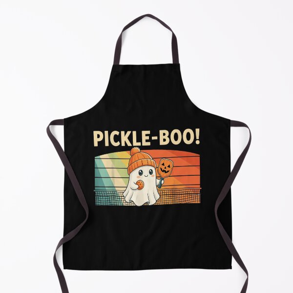 Item preview, Spooky Dink Pickle Boo Ghost Halloween Pickleball Player designed and sold by ZariahNey.