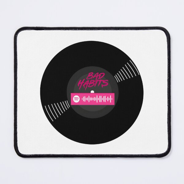 Item preview, Vinyl Record Design with Ed Sheeran Bad Habits Spotify Code designed and sold by Giajustgiaaaa.