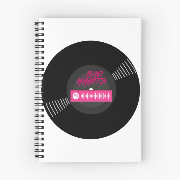 Item preview, Vinyl Record Design with Ed Sheeran Bad Habits Spotify Code designed and sold by Giajustgiaaaa.