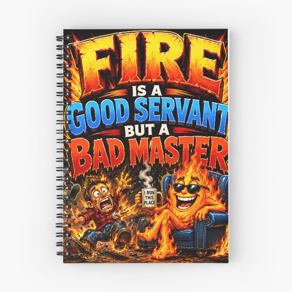 Item preview, FIRE IS A GOOD SERVANT BUT A BAD MASTER designed and sold by Smoothseer.