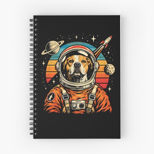 Item preview, Retro Space Dog Astronaut Vintage Cosmic Adventure designed and sold by Moizento.