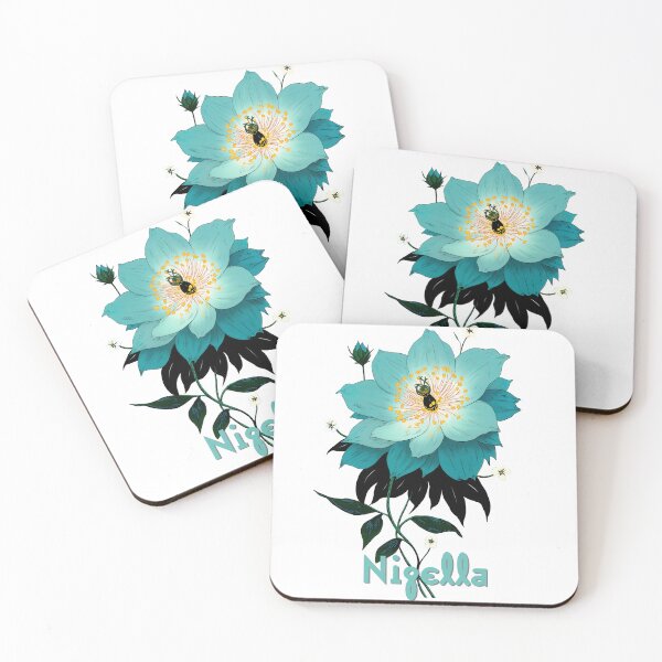 Item preview, Wall Art - Postcard - Nigella Flower Illustration | Elegant Botanical Floral Art Design designed and sold by ForeverPrintsOK.