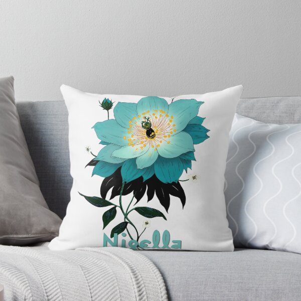Item preview, Wall Art - Postcard - Nigella Flower Illustration | Elegant Botanical Floral Art Design designed and sold by ForeverPrintsOK.