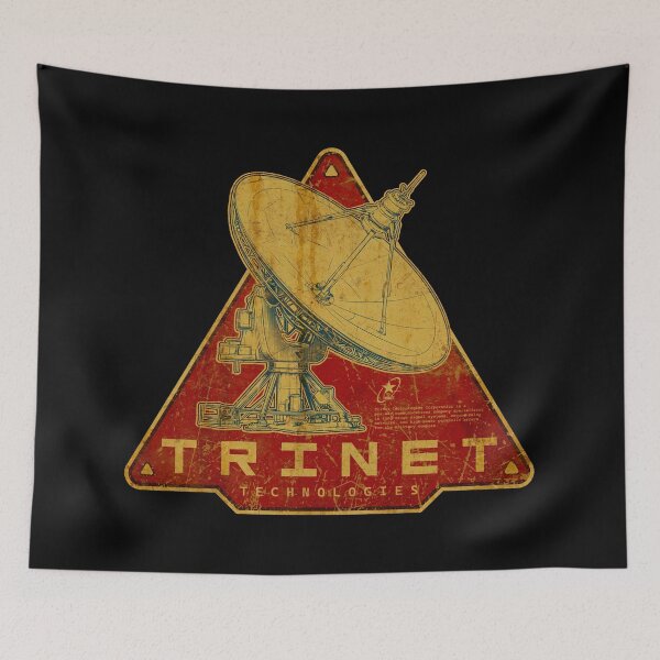 Item preview, Retro Sci‑Fi Satellite Logo – Distressed‑Style Tech Emblem designed and sold by worldwarvintage.