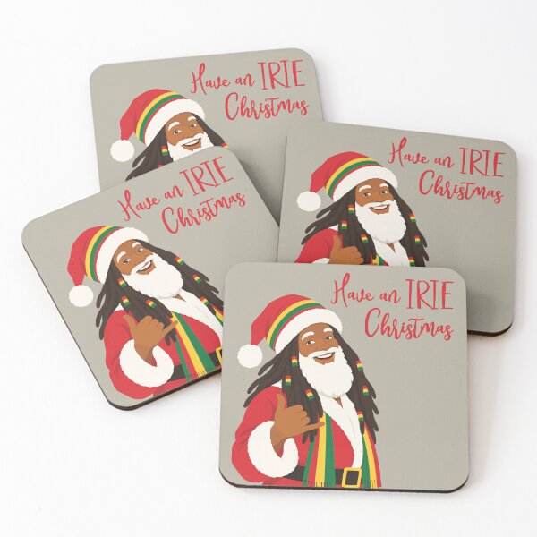 Item preview, Have an IRIE Christmas Rasta Santa designed and sold by HotHibiscus.
