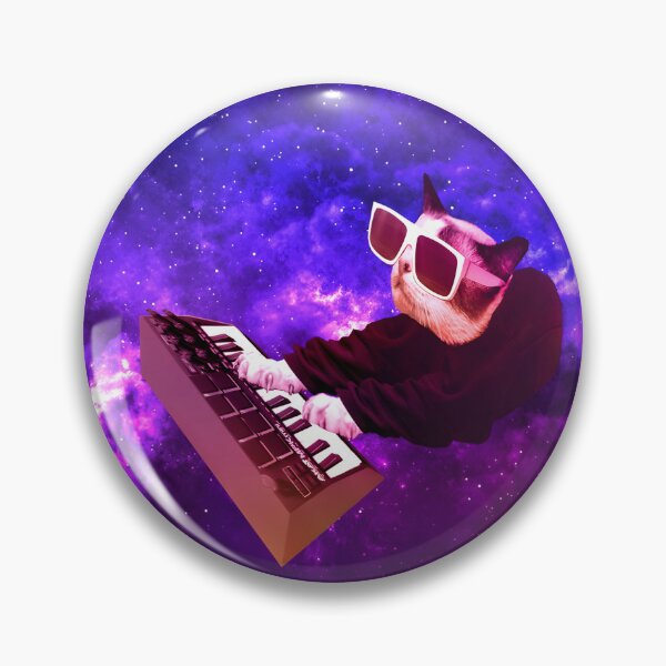 Item preview, Keyboard Cat in a Colorful Galaxy Space Design designed and sold by MOHAMMEDIDRIES.