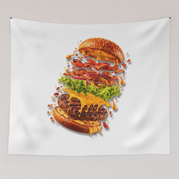 Item preview, National Cheeseburger Day Floating Cheeseburger Explosion designed and sold by YOFANTZ!.