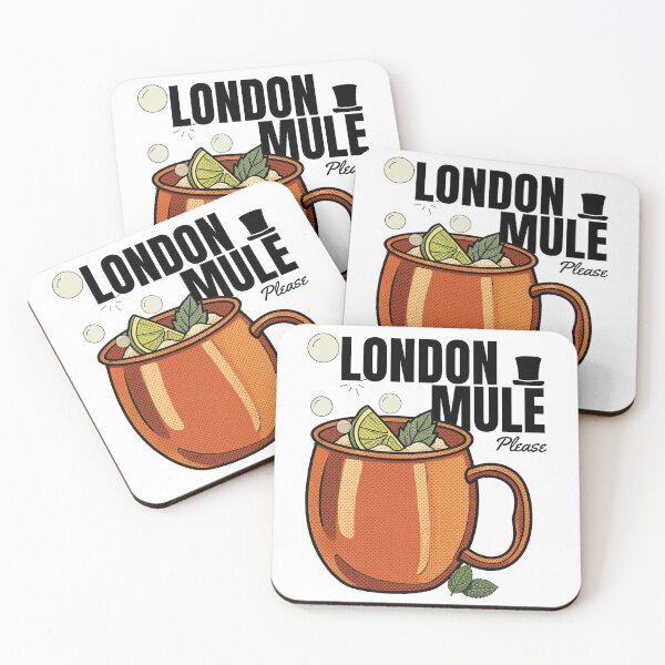Item preview, London Mule Cocktail Art Secret Santa Housewarming Gift designed and sold by RetroVibeArtShop.