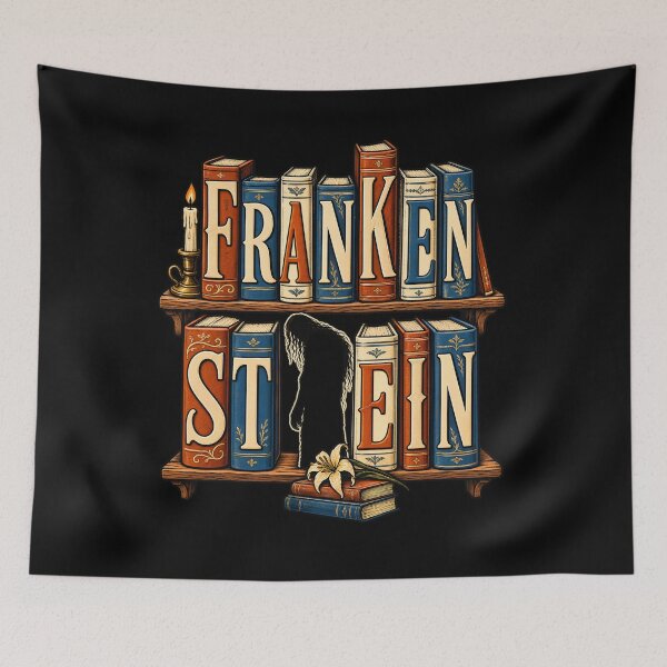 Item preview, Frankenstein Bookshelf Monster Missing Letter designed and sold by Fenay Designs.
