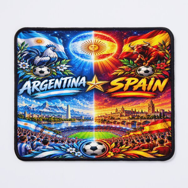 Item preview, Buenos Aires to Seville Heritage Architecture Print /Argentina Spain fan celebration art designed and sold by Nexus Space.