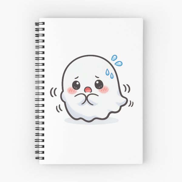 Item preview, Shy Nervous Ghost – Soft Pastel Kawaii Anxious Spirit designed and sold by Sommium .
