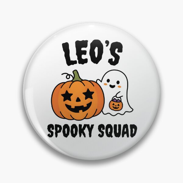 Item preview, Leos Spooky Squad Custom Halloween Pumpkin Ghost Shirt designed and sold by fimacurtuse.