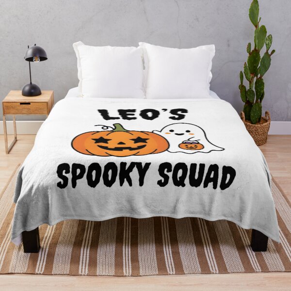 Item preview, Leos Spooky Squad Custom Halloween Pumpkin Ghost Shirt designed and sold by fimacurtuse.