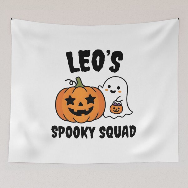 Item preview, Leos Spooky Squad Custom Halloween Pumpkin Ghost Shirt designed and sold by fimacurtuse.