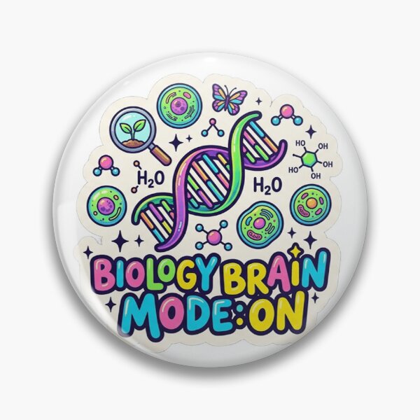 Item preview, Biology Brain Mode On - Cute Science & Genetics Doodle designed and sold by lovelys-store.