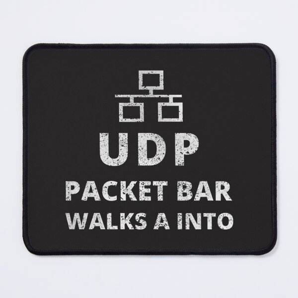 Item preview, UDP Packet Bar Walks Into Network Engineer Funny Tech Joke Design designed and sold by MOHAMMEDIDRIES.