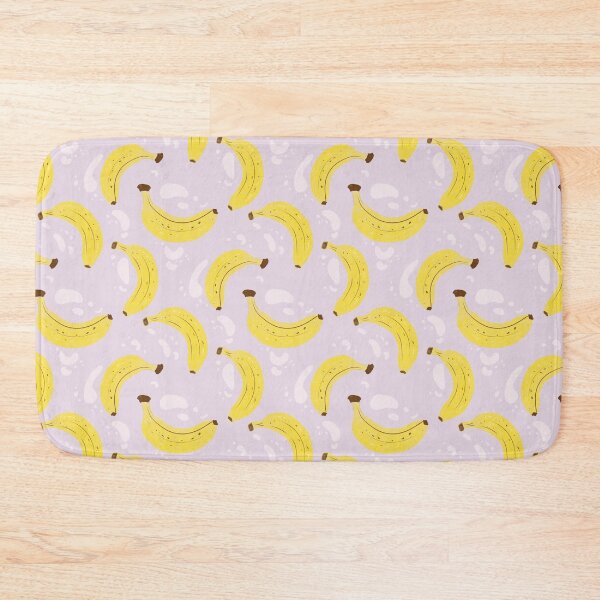 Item preview, Cute Yellow Bananas Pastel Purple Seamless Pattern designed and sold by IriArt-Designs.