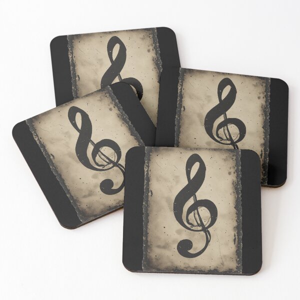 Item preview, Vintage Treble Clef Grunge Music Symbol Design designed and sold by UrbanPrts.