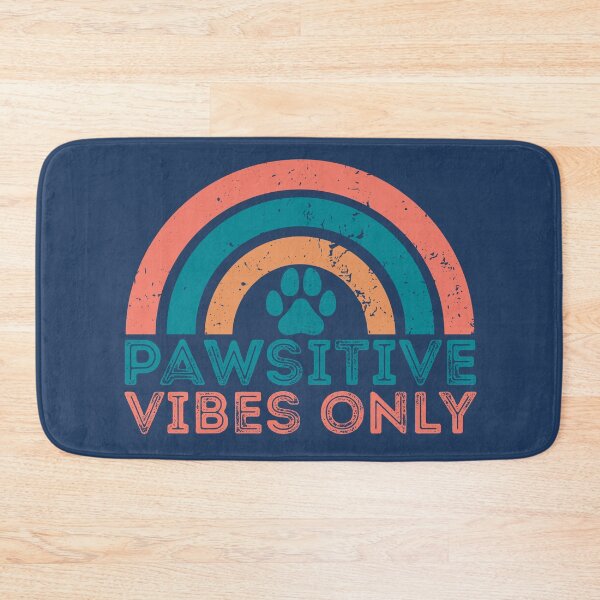 Item preview, Pawsitive Vibes Only Pastel Retro Rainbow Paw designed and sold by ShopFanCreation.