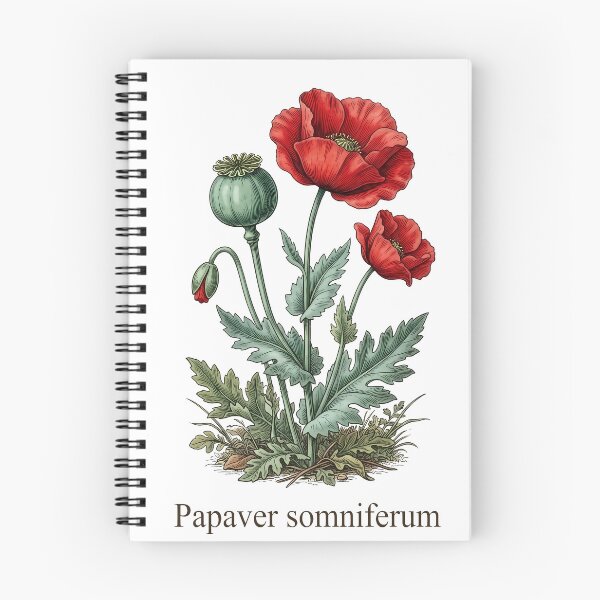 Item preview, Papaver Somniferum Vintage Botanical Illustration designed and sold by Sekla-Studio.