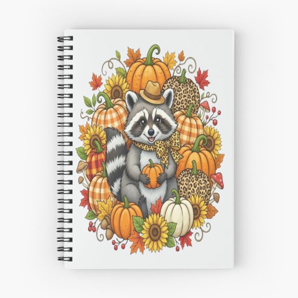 Item preview, Cute Raccoon In Autumn Pumpkin Patch Wreath Art designed and sold by FABIOLA1970.