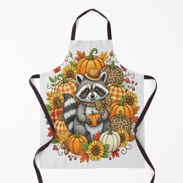 Item preview, Cute Raccoon In Autumn Pumpkin Patch Wreath Art designed and sold by FABIOLA1970.