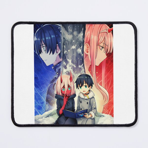 Item preview, Romantic Anime Couple Inspired Design Featuring Zero Two and Hiro from Darling in the Franxx designed and sold by Korkonne.