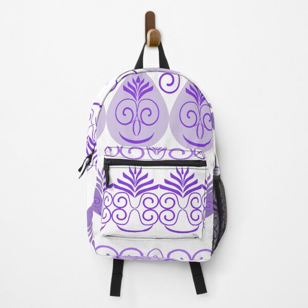 Item preview, Lavender Ornamental Floral Border Set with Elegant Scroll and Teardrop Motifs designed and sold by Ei-Ei.