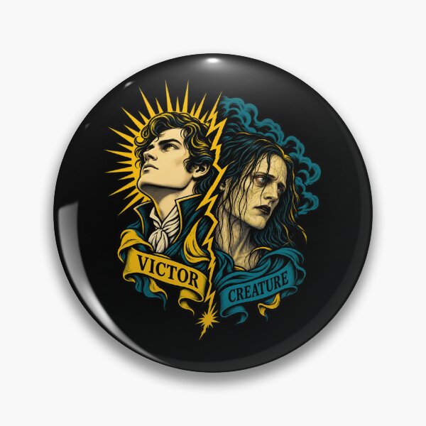 Artikelvorschau, Frankenstein Victor und Kreatur Lightning Divide entworfen und verkauft von Fenay Designs.