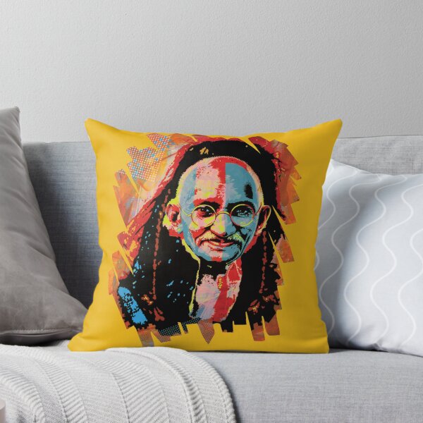 Item preview, Handmade Mixed Media Gandhi Freedom Portrait - Braveheart Peace designed and sold by supernikol.