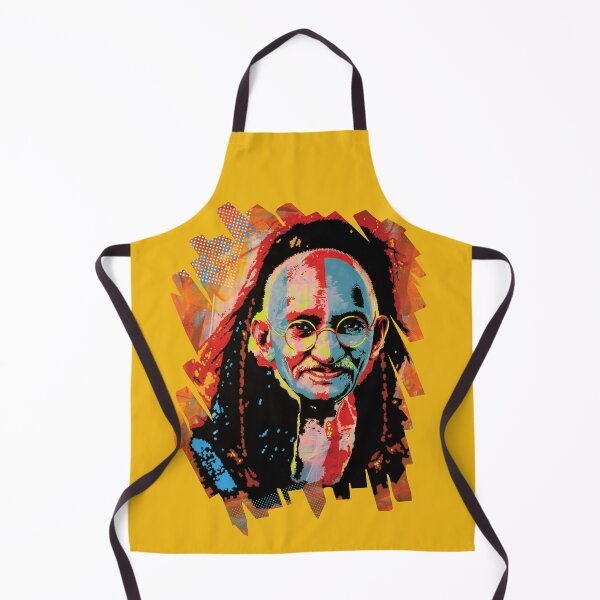 Item preview, Handmade Mixed Media Gandhi Freedom Portrait - Braveheart Peace designed and sold by supernikol.