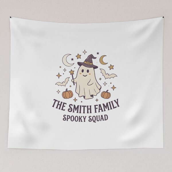 Item preview, The Smith Family Spooky Squad Cute Halloween Ghost Shirt designed and sold by Blebaylem.