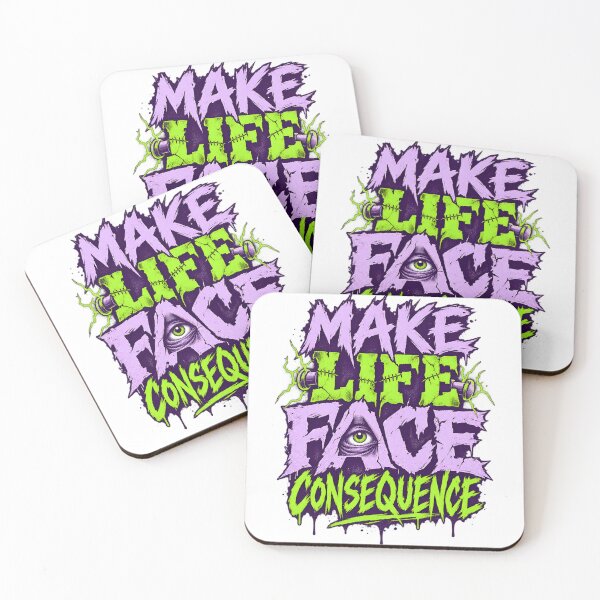 Item preview, Frankenstein Make Life Face Consequence designed and sold by Fenay Designs.