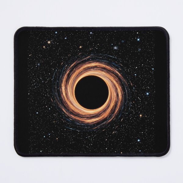 Item preview, Black Hole Event Horizon – Fiery Accretion Disk, Cosmic Space and Blue Relativistic Jet designed and sold by SOUFIANE1991.