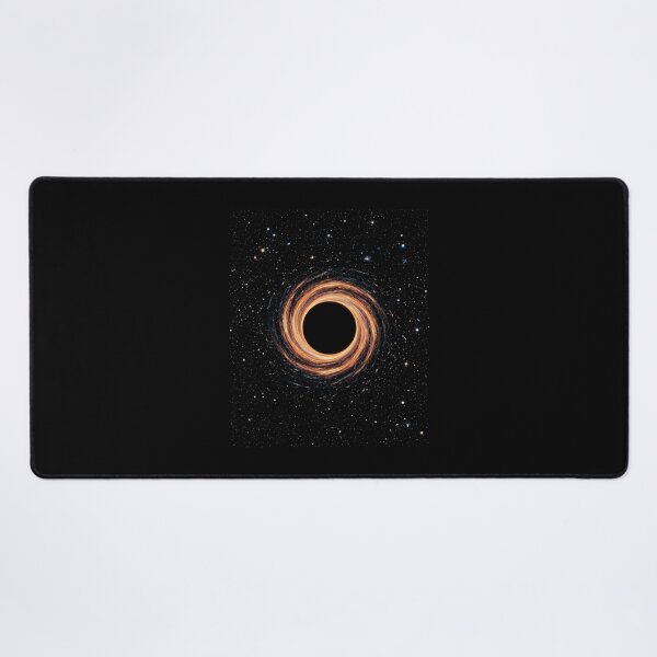 Item preview, Black Hole Event Horizon – Fiery Accretion Disk, Cosmic Space and Blue Relativistic Jet designed and sold by SOUFIANE1991.