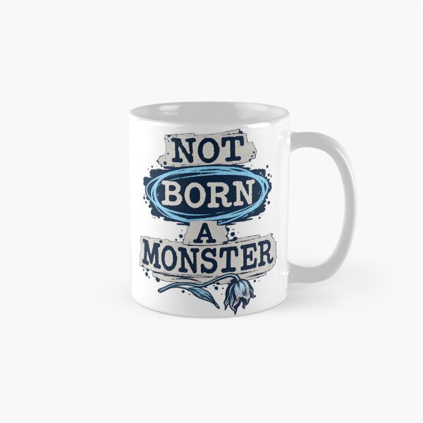Item preview, Frankenstein Not Born a Monster Blue Typography designed and sold by Fenay Designs.