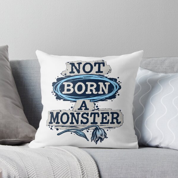 Item preview, Frankenstein Not Born a Monster Blue Typography designed and sold by Fenay Designs.