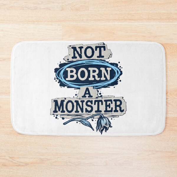 Item preview, Frankenstein Not Born a Monster Blue Typography designed and sold by Fenay Designs.