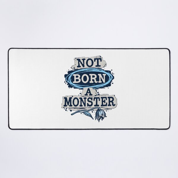 Item preview, Frankenstein Not Born a Monster Blue Typography designed and sold by Fenay Designs.